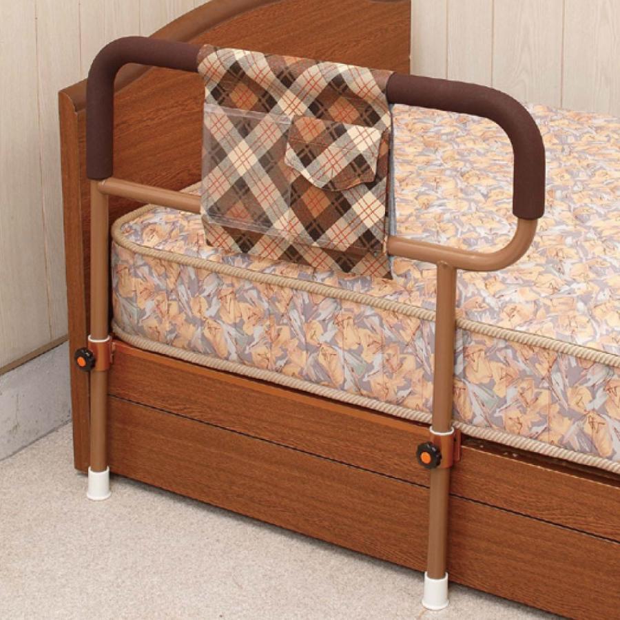 ささえ 普通型 ベッド手すり 後付けタイプ : 介護用品スクリオ - 通販