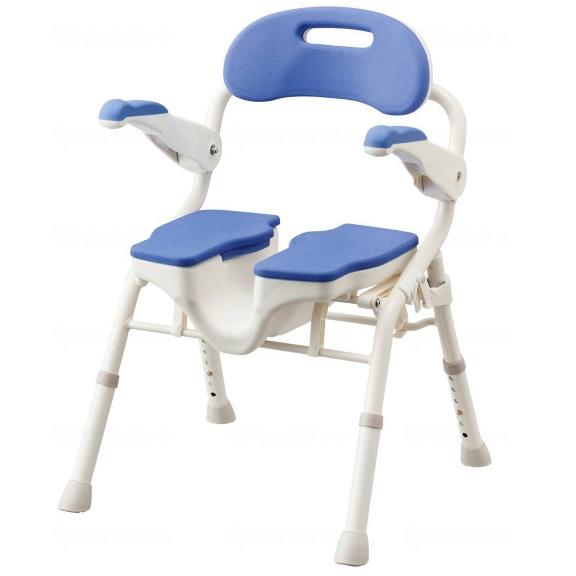 アロン化成 安寿 折りたたみシャワーベンチHPフィット ブルー 536-071