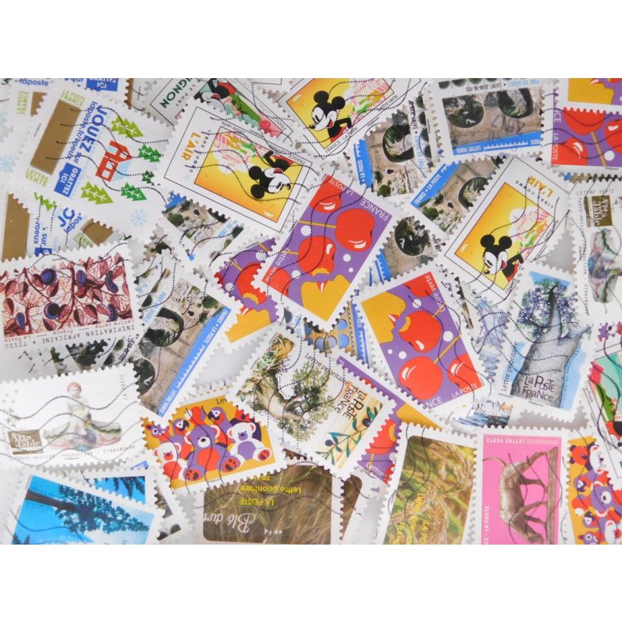 海外切手 フランス 50枚 中型切手が中心 記念切手 使用済切手 外国