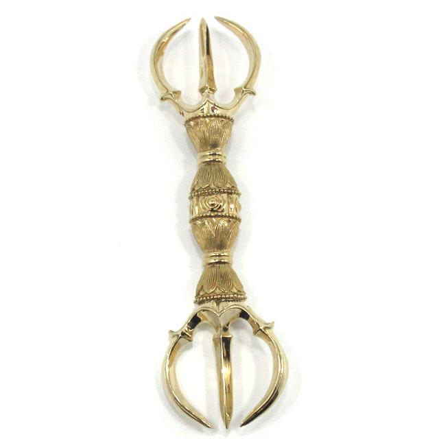 三鈷杵 バジュラ 特大サイズ 約20cm 金剛杵 密教法具 精巧極上美品