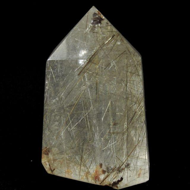 ゴールドルチルクォーツ ポイント 置物 シルバールチル ブラウンルチル