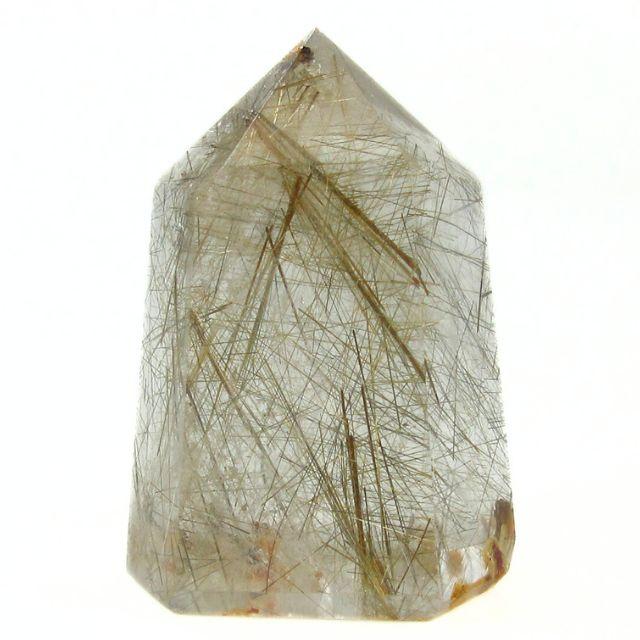 ゴールドルチルクォーツ ポイント 置物 シルバールチル ブラウンルチル