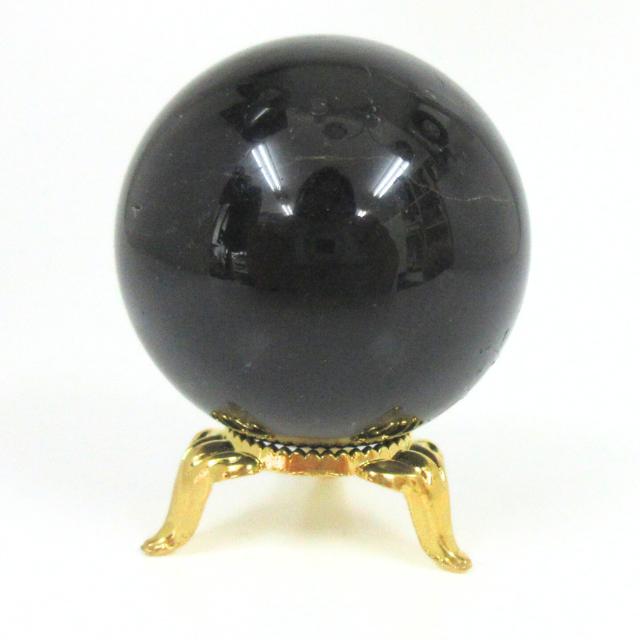 黒水晶 モリオン 丸玉47．5mm F 天然石 パワーストーン 魔除け