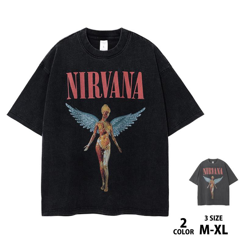 ニルヴァーナ Nirvana ニルバーナ Tシャツ 半袖 ロックTシャツ メンズ