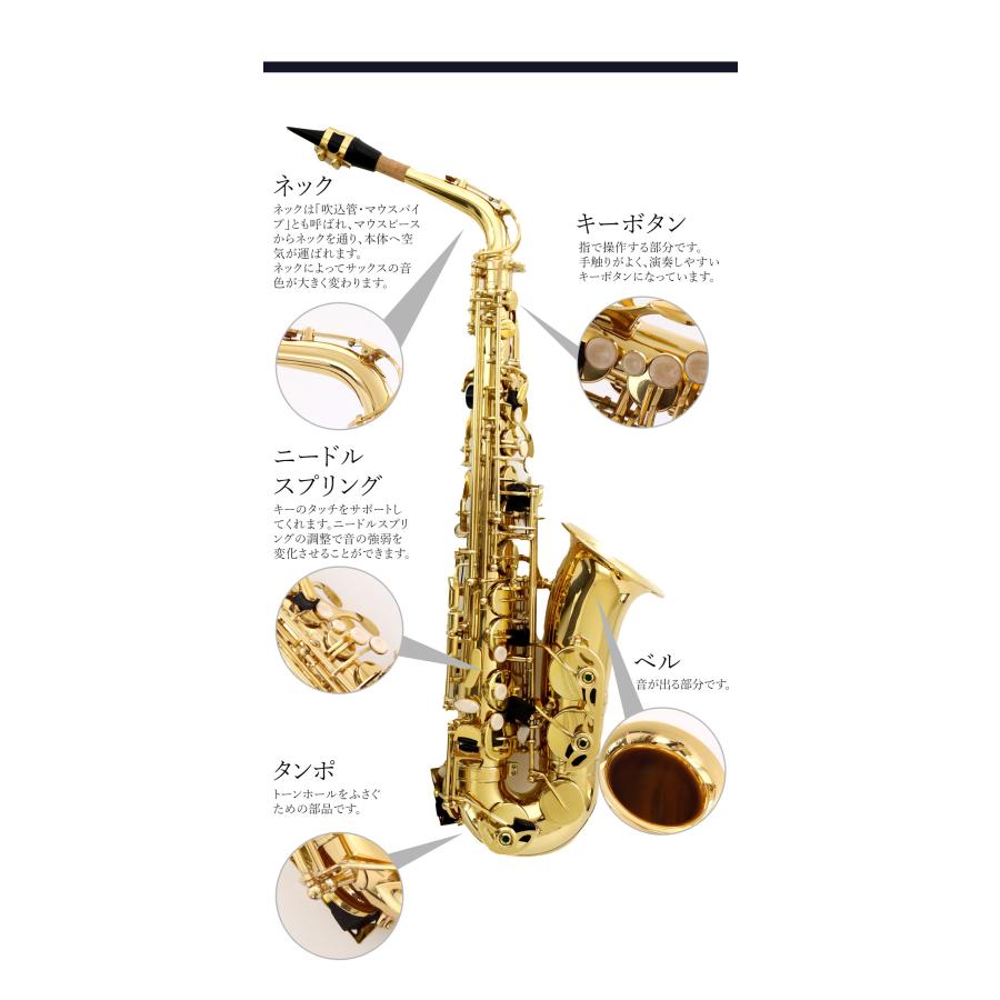 アルトサックス 初心者セット 入門セット サックス gold 初心者 SAX