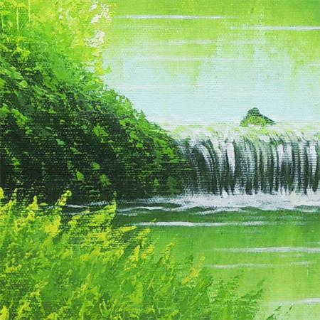 絵画 油絵 陽光 (横山守) 【肉筆】【油絵】【日本の風景】【10号