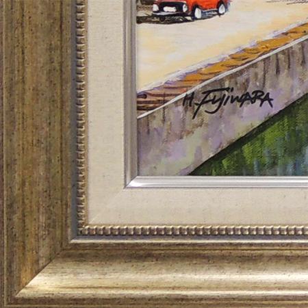 絵画 油絵 ルツェルン（スイス） （藤原英信） 【肉筆】【油絵】【外国