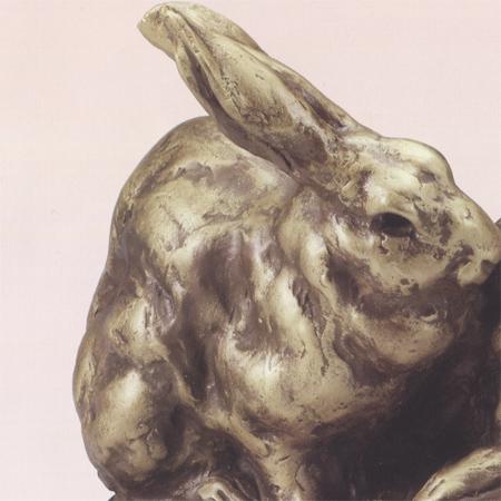 北村西望 二匹の兎 （ブロンズ像） 【うさぎ】【兎】【卯】【干支の