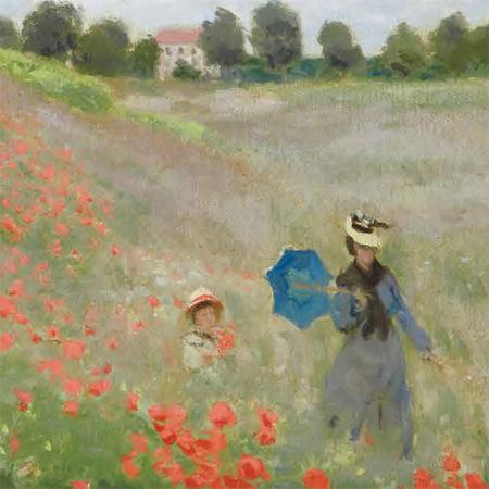 クロード・モネ 絵画 アルジャントゥイユのひなげし 【複製】【美術