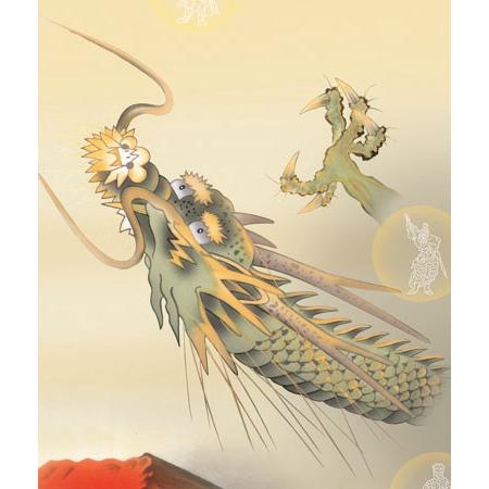 掛け軸 十二神将昇龍図 (石田芳園) 掛軸 : 掛け軸・絵画の専門店 掛軸