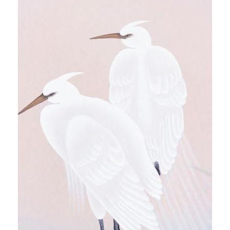 掛け軸 楓に白鷺 (長江桂舟) 掛軸 : 掛け軸・絵画の専門店 掛軸堂画廊