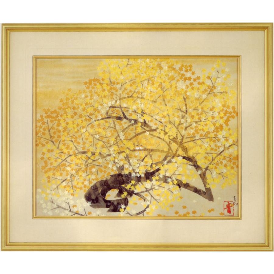 前田青邨 絵画 紅葉 【複製】【美術印刷】【巨匠】【変型特寸