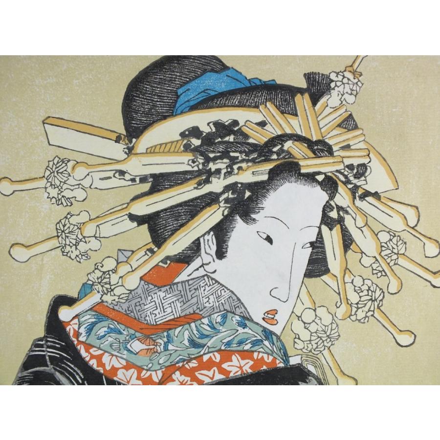 復刻木版浮世絵 渓斎英泉『雲龍打掛の花魁』 : 龍香堂ストア - 通販