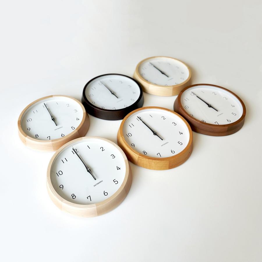 壁掛け時計 電波時計 KATOMOKU muku clock 13 オーク km-104OARC 連続