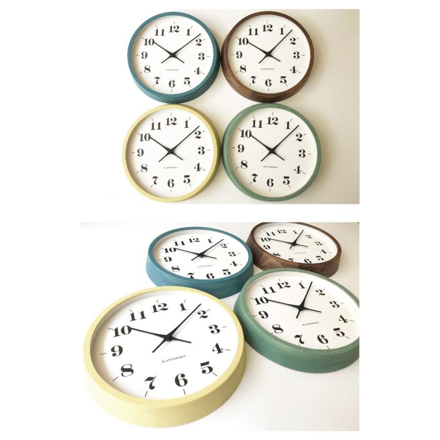 壁掛け時計 電波時計 KATOMOKU muku clock 12 グリーン km-97GRRC 連続