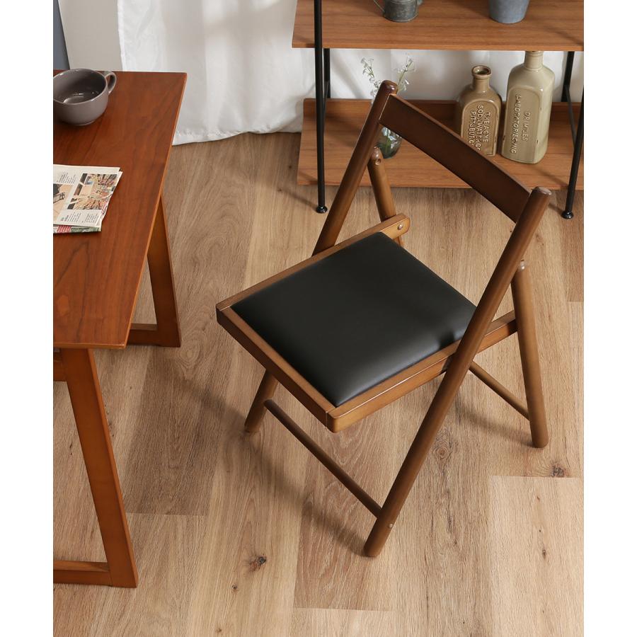 フォールディングチェアー ミラン 天然木 折りたたみ式 不二貿易