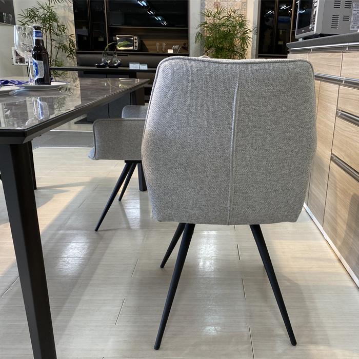 2脚セット チェア ダイニングチェア オートターン 回転 松田家具 DC-6