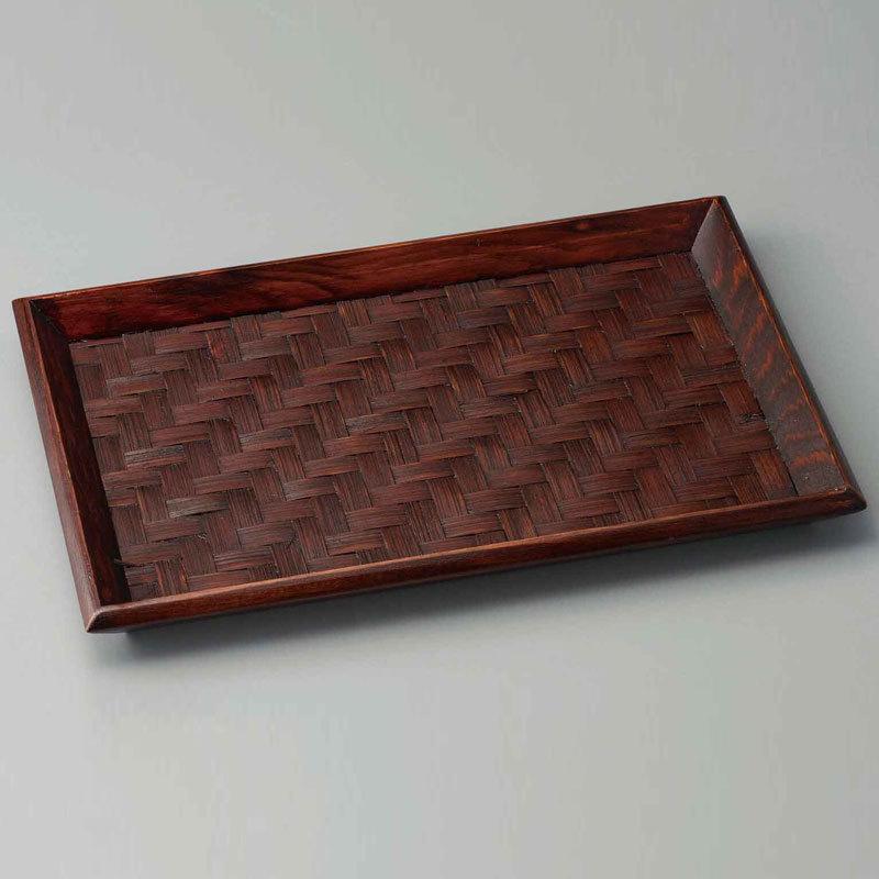お盆 盆 漆器 天然木 トレー 網代長盆 茶道具 : 華成屋かなりやSHOP