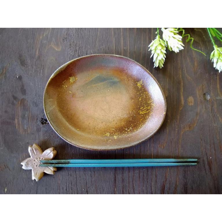 楕円皿/津軽金山焼 金山焼 陶器 日本製 手作り プレゼント おしゃれ お