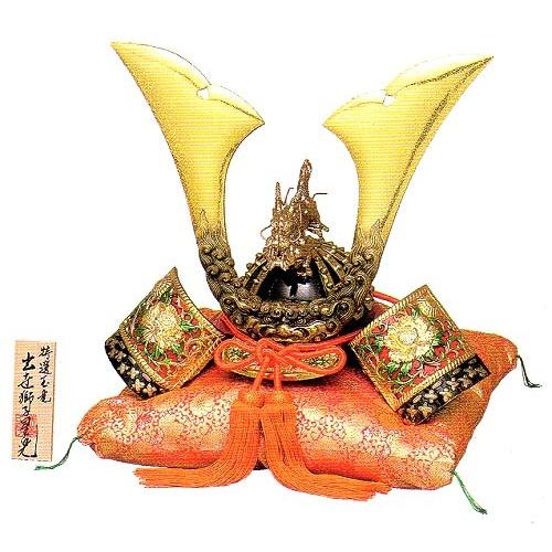 特選 玉竜獅子星兜 兜、座布団、木札付き 本体：高さ40×巾50cm o04-03