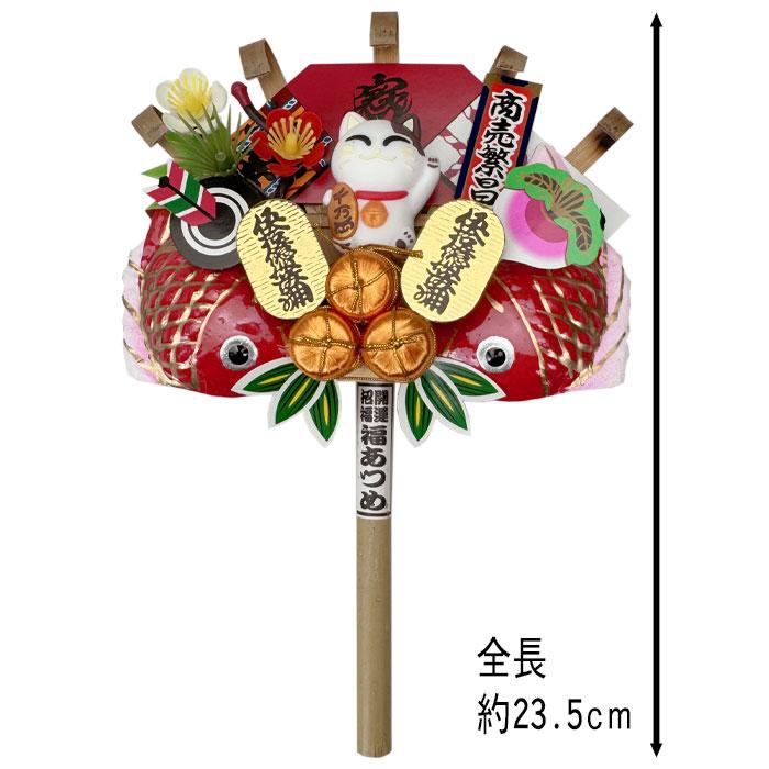 ミニ熊手招き猫 （招き猫くまで） 縁起物・酉の市 : 花王堂ねっと店