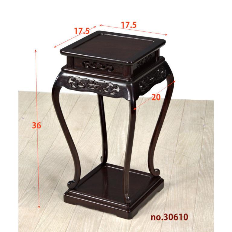 在庫新品 唐木 花台 紫檀 向井作 木蓮 高卓 高さ36 伝統的工芸品 大阪