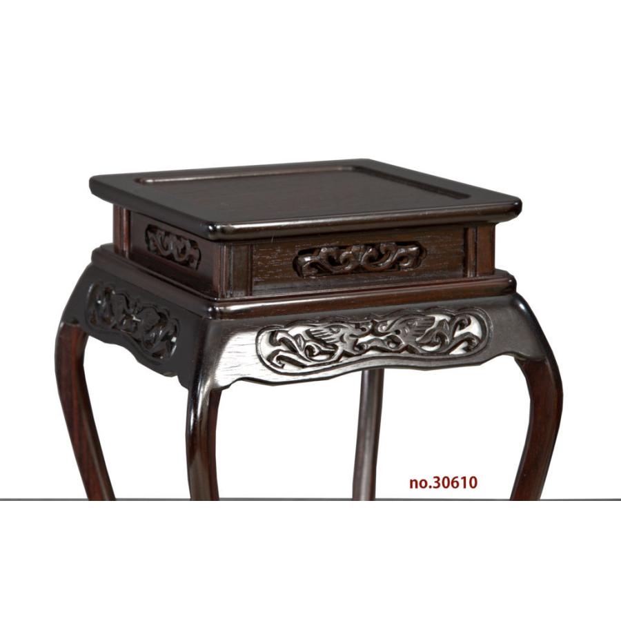 在庫新品 唐木 花台 紫檀 向井作 木蓮 高卓 高さ36 伝統的工芸品 大阪