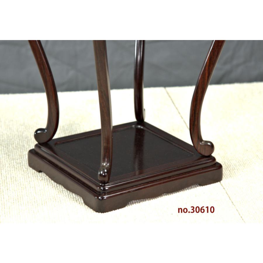 在庫新品 唐木 花台 紫檀 向井作 木蓮 高卓 高さ36 伝統的工芸品 大阪