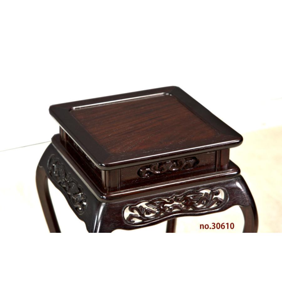 在庫新品 唐木 花台 紫檀 向井作 木蓮 高卓 高さ36 伝統的工芸品 大阪