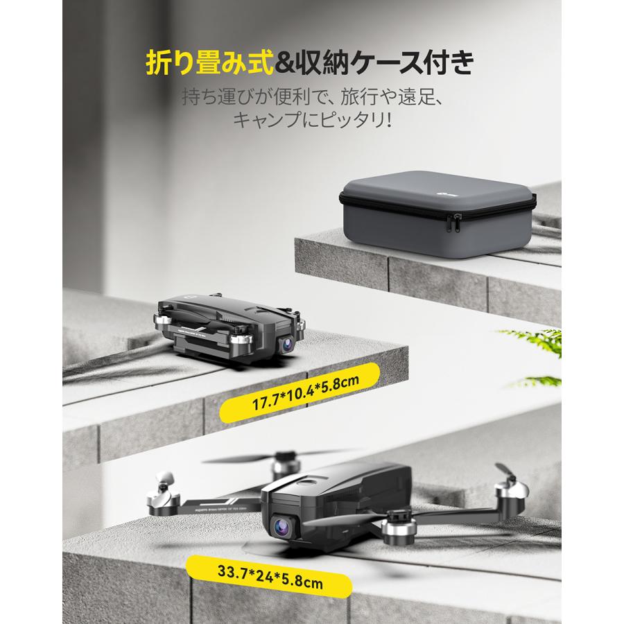 HOLY STONE ドローン カメラ付き 4K GPS リモート ID 内蔵 屋外 Sony