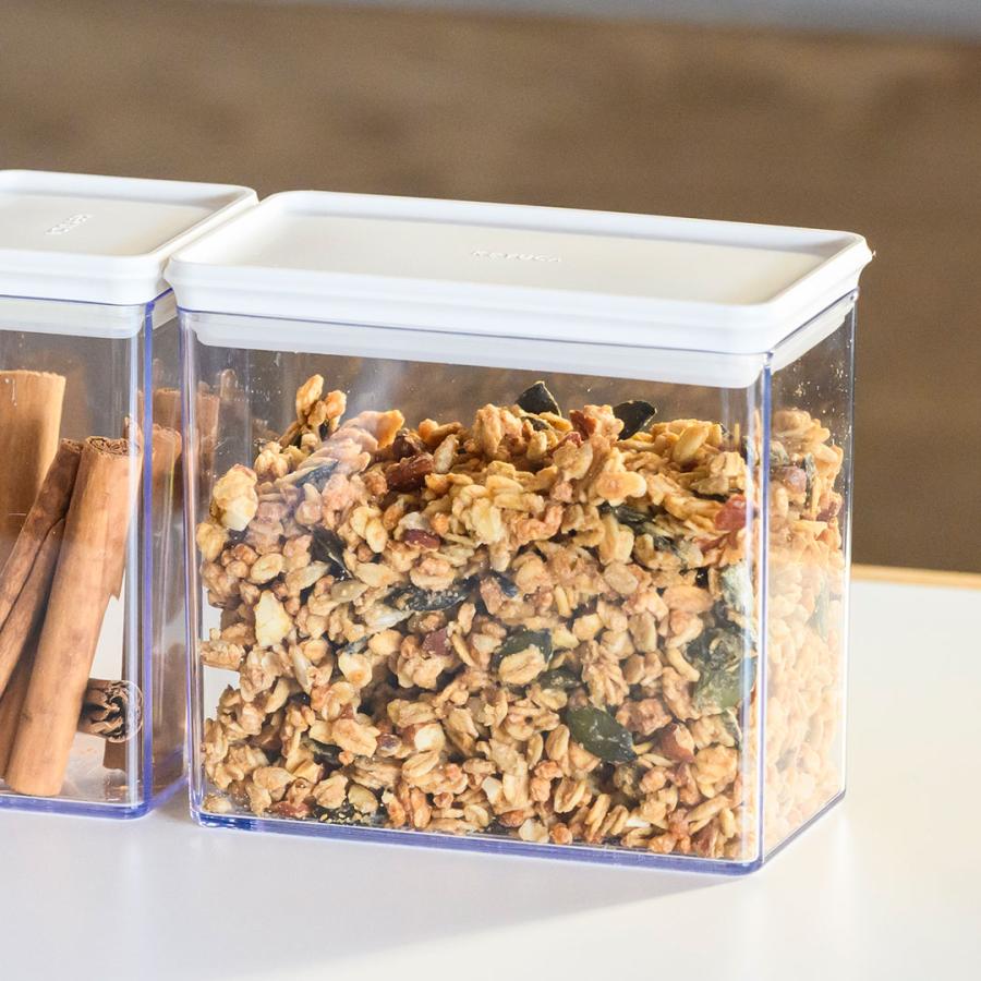 KEYUCA（ケユカ） ミニキャニスター L 650ml ガラス保存容器 密閉 乾物