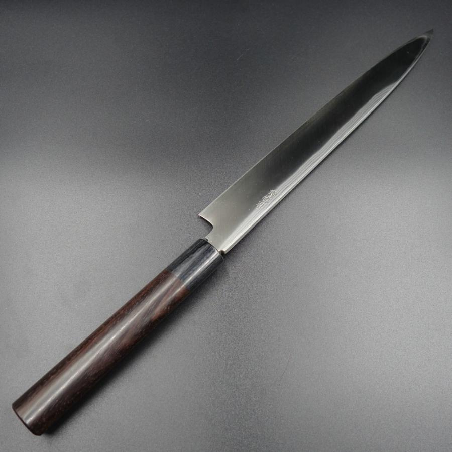 仙助 包丁 刺身包丁 柳刃包丁 ダマスカス 安来鋼青紙2号 240mm 紫檀