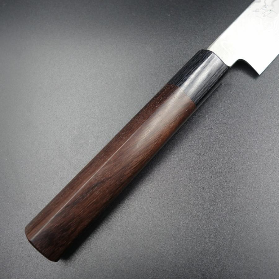 仙助 包丁 刺身包丁 柳刃包丁 ダマスカス 安来鋼青紙2号 240mm 紫檀