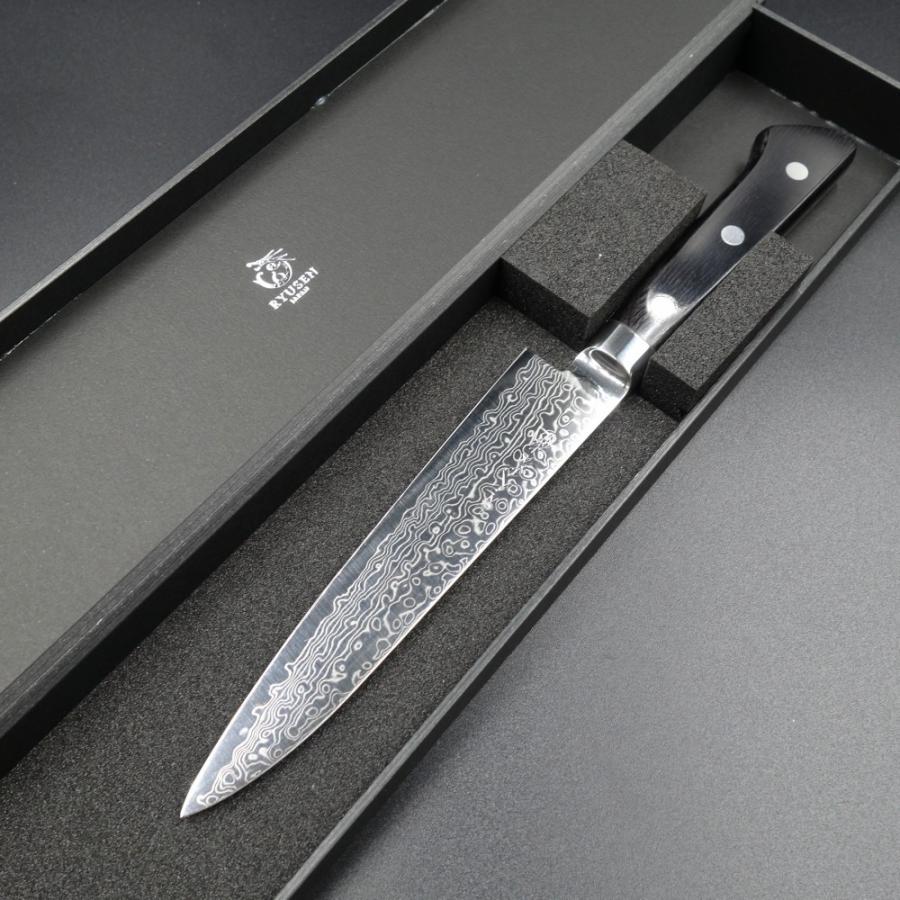 梵天雲龍 ペティナイフ 135mm 越前打刃物 63層ダマスカス VG10 BU-115