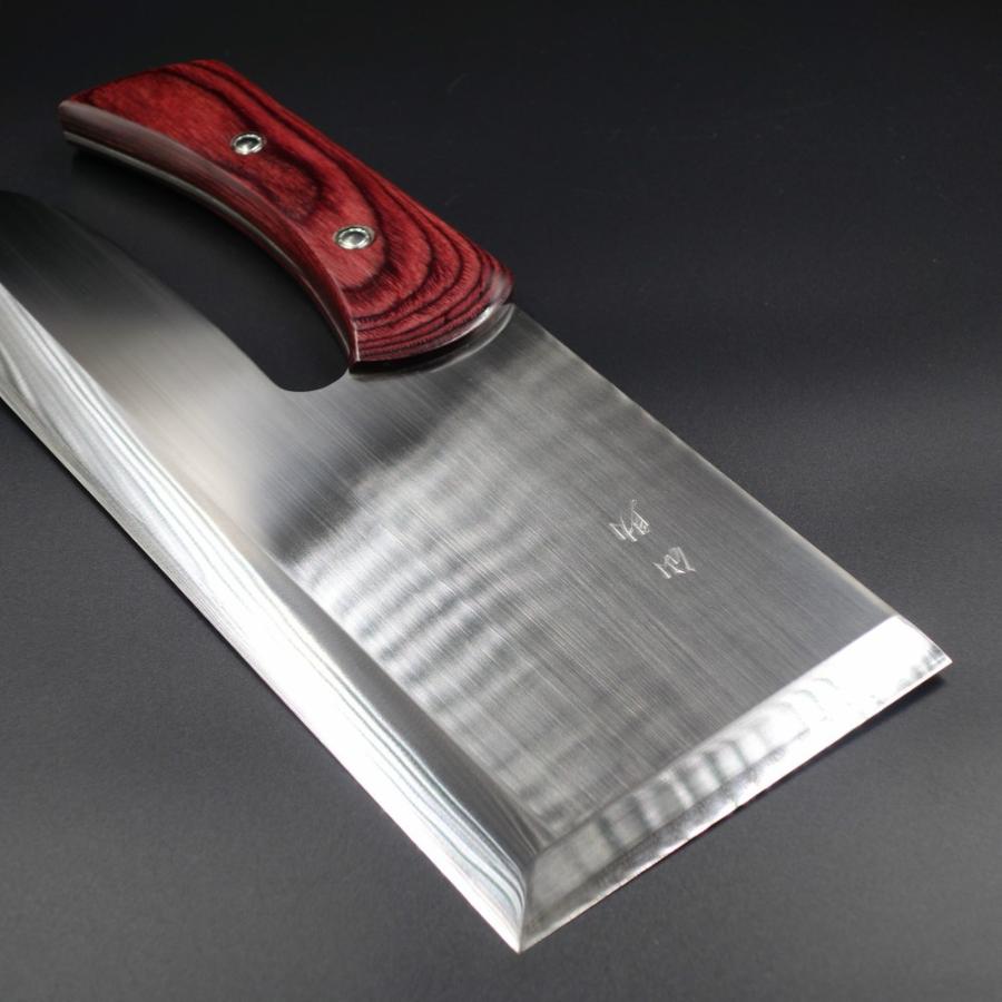 仙助 麺切り包丁 蕎麦包丁 安来鋼青紙スーパークラッド 330mm ワイン