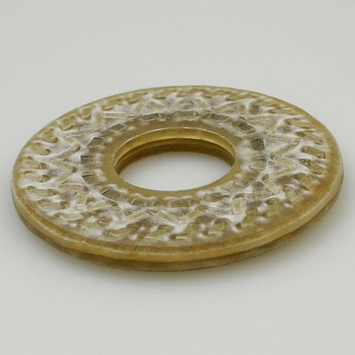 加工所取寄せ品】 剣道 竹刀用・鍔(つば・ツバ) ○特製三筋縫合せ鍔 L