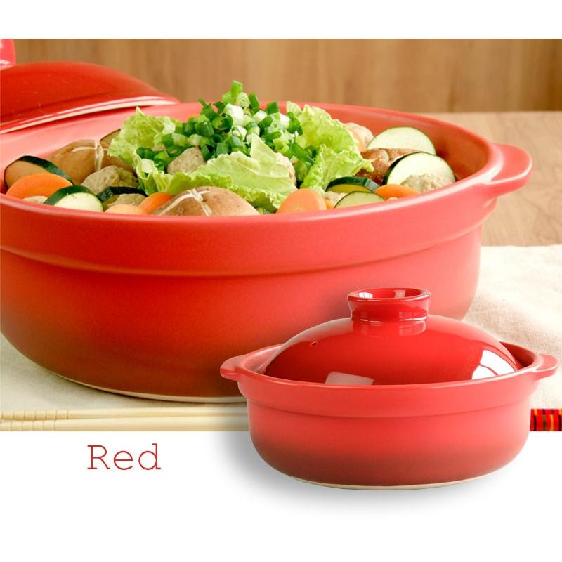 土鍋 一人用 おしゃれ 直火専用 耐熱宴ベイク土鍋 6号選べる2色