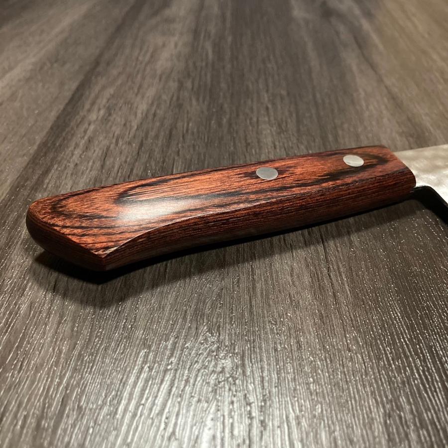 訓平作 三徳包丁 槌目仕上げ V金1号 VG1 マホガニー柄 錆びにくい よく