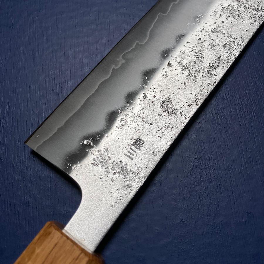 包丁 和牛刀 切付牛刀 240mm 24cm 8寸 義弘作 銀三鋼 銀紙三号 梨地