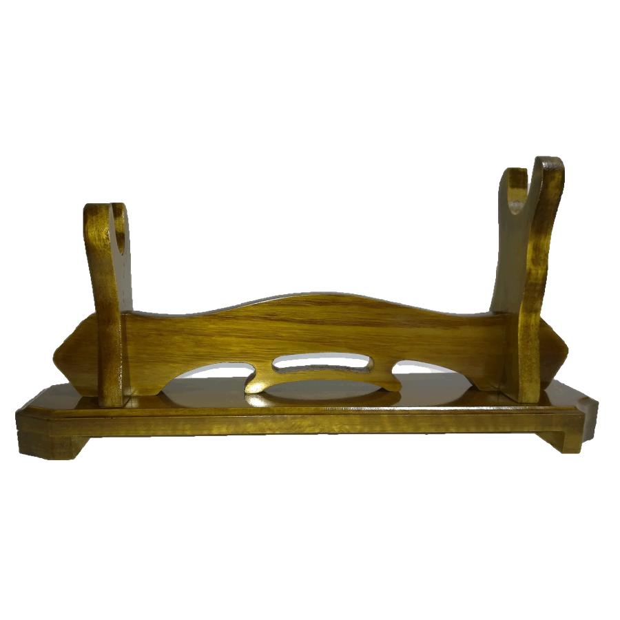 刀掛け 台座付き 無垢材 高低差 斜め 刀掛台 原木 刀置き 剣置き 木 刀