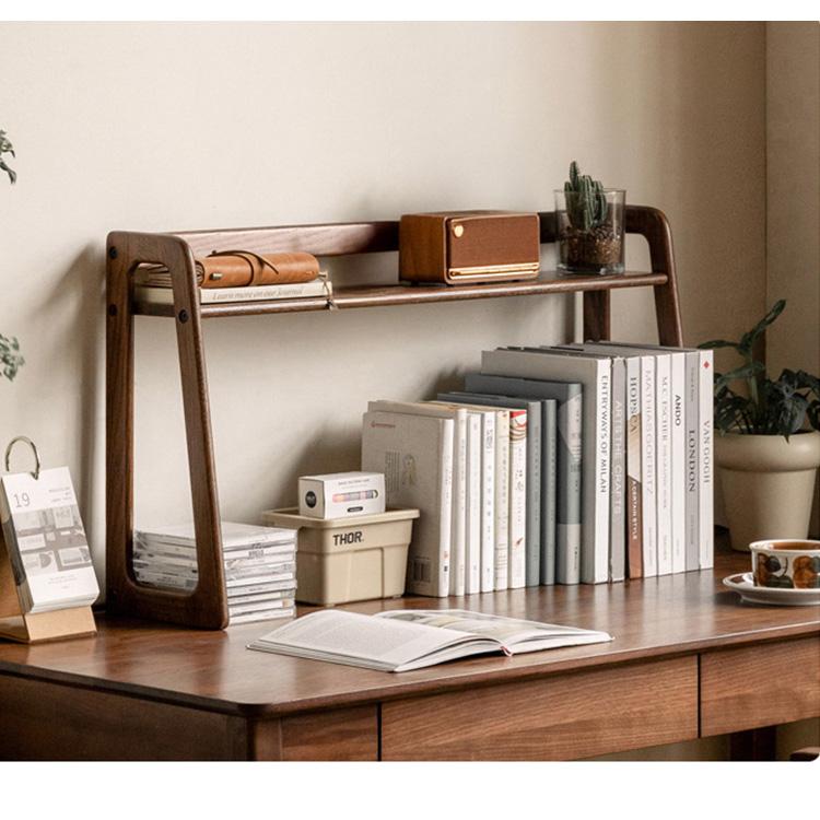 9%OFFクーポン☆木製机上ラック ブックスタンド 天然木 ブックラック