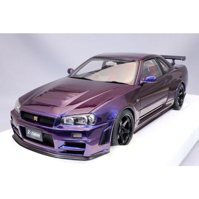 オートアート コンポジット 1/18 ニスモ R34 GT-R Z-tune ミッドナイト