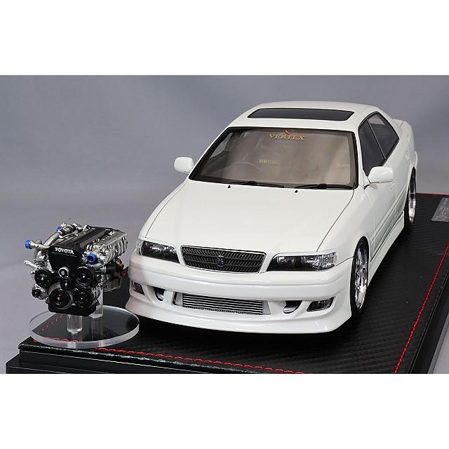 イグニッションモデル 1/18 VERTEX JZX100 チェイサー パールホワイト