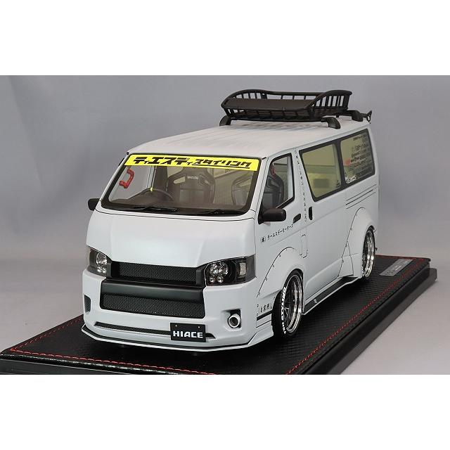 イグニッションモデル 1/18 T・S・D WORKS ハイエース マットグレー