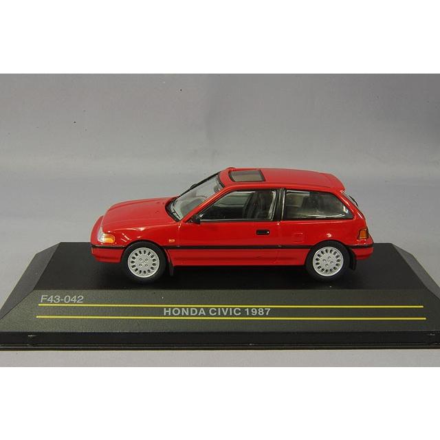 ミニカー/完成品 First43 1/43 ホンダ シビック 1987 EF型 レッド
