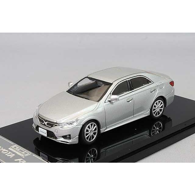 ミニカー/完成品 GCD 1/64 トヨタ MARK X 左ハンドル シルバー