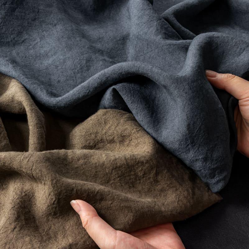 生地の森 国内織布 国内加工 オリジナル麻40番手 50cm単位 : 生地の森