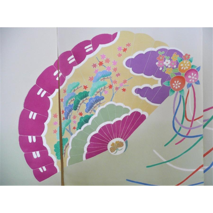 加賀友禅 花嫁のれん 花嫁暖簾 くす玉2 本染め 花嫁のれん号、花嫁