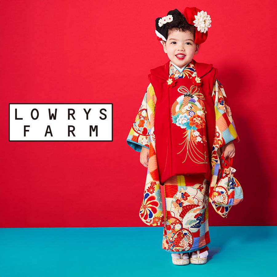 NISHIORI LOWRYS FARM 七五三 レンタル 女の子 3歳 着物 被布コート