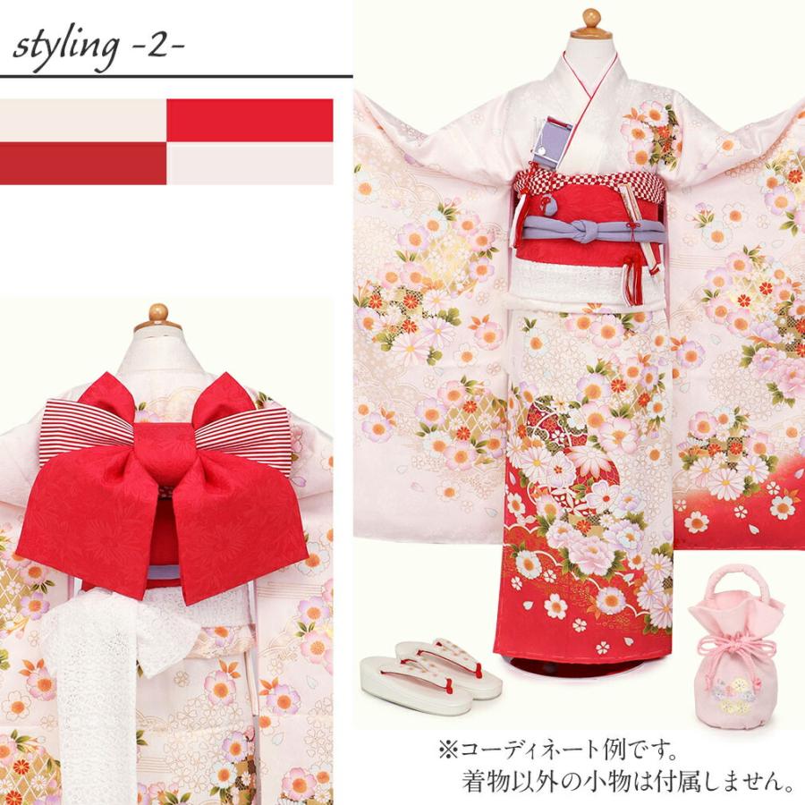 Kisste（キステ） 《七五三》 四つ身着物3点セット 着物+長襦袢+重ね衿